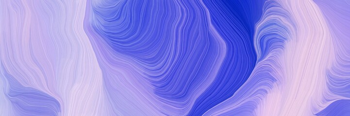 abstract colorful waves header design with light steel blue, royal blue and medium slate blue colors