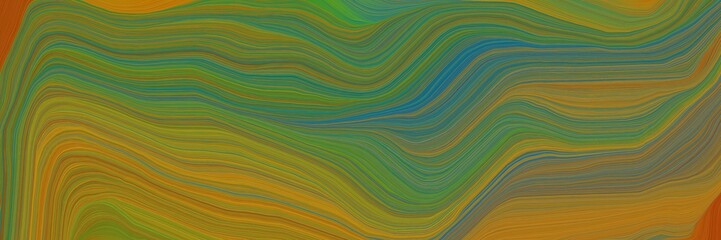 flowing colorful curves design with olive drab, dark golden rod and sea green colors