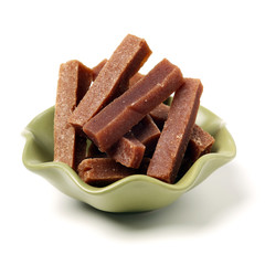 Hawthorn products on white background