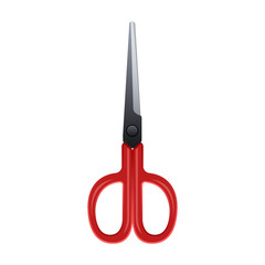 Scissors vector icon.Realistic vector icon isolated on white background scissors.
