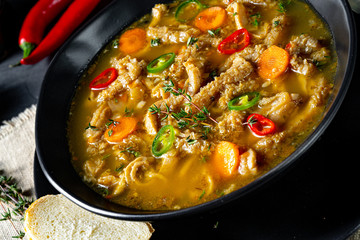 Flaczki - tripe soup the Polish way