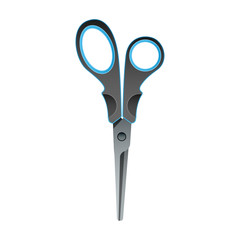 Scissors vector icon.Realistic vector icon isolated on white background scissors.