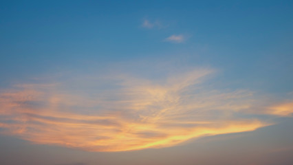 Fototapeta na wymiar Clouds and sky at sunset