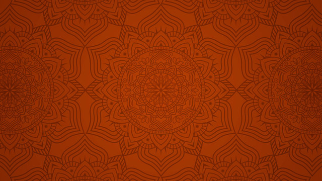 modern mandala background with ethnic floral pattern seamless