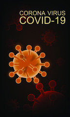 Infographic concept of corona virus covid-19. Corona virus vector icon. COVID-19.