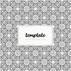 Colorful mandala seamless pattern vector