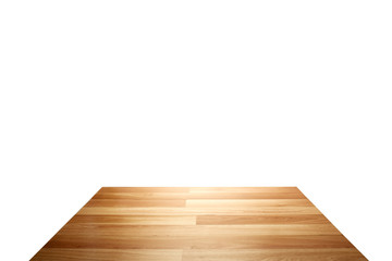 Empty brown wooden table top