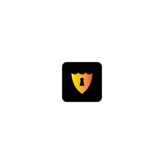 Security logo template vector icon design
