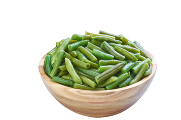 beans in bowl cutted