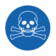 Toxic Material Symbol Sign Isolate On White Background,Vector Illustration