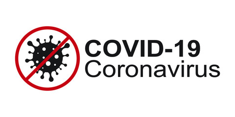 Coronavirus disease named COVID-19, dangerous virus vector illustration.