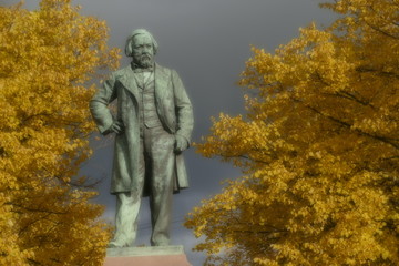 Naklejka premium Санкт-Петербург , памятник М.И. Глинки