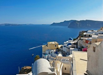 View from OIA, Santorini, Greece