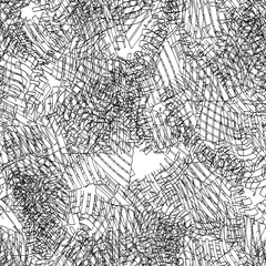 Fototapeta premium Seamless black and white grunge texture. Monochrome pattern repeating ink