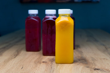 Juice Bottle Mock-Up. Mock up orange juice bottle