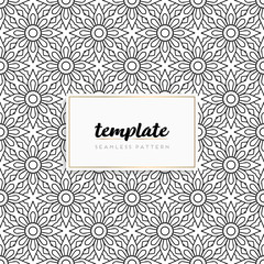 Colorful mandala seamless pattern vector