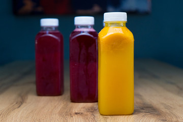 Juice Bottle Mock-Up. Mock up orange juice bottle