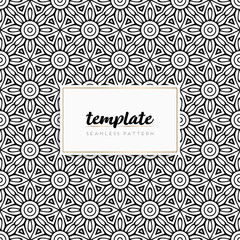 Colorful mandala seamless pattern vector