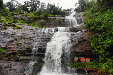 Cheeyappara Waterfalls in Kerala province, India