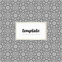Colorful mandala seamless pattern vector