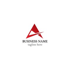 A Letter logo business template vector icon