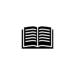 Book icon vector. Reading book vector icon on white background. Open book linear illustration. Learning education. Trendy Flat style for graphic design, Web site, UI. EPS10.