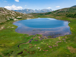 Photo a&eacute;rienne drone lac de nino corse