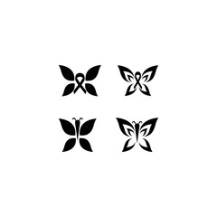 Butterfly  vector icon set