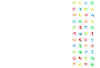 キラキラ　ビー玉 フレーム