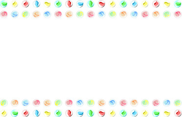 キラキラ　ビー玉 フレーム