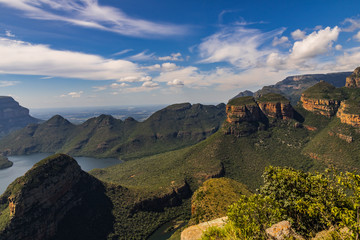 Blyde River Canyon is the second largest canyon in Africa and famous for its 3 rocks shaped into...