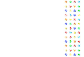 キラキラ　ビー玉 フレーム