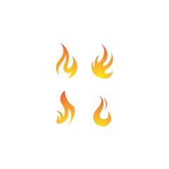 Flame logo template vector icon design