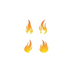 Flame logo template vector icon design