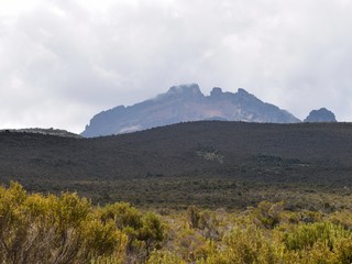 Scenic Mountain Landscapes against sky at Mount Kilimanjaro