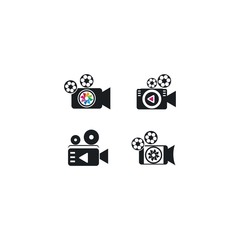 Camera icon vector logo design