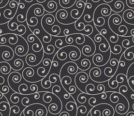 Vintage seamless pattern with elements. Elegant luxury texture for wallpapers, backgrounds and page fill. 