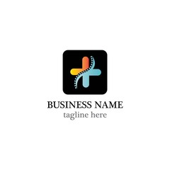 Medical cross logo template vector icon design