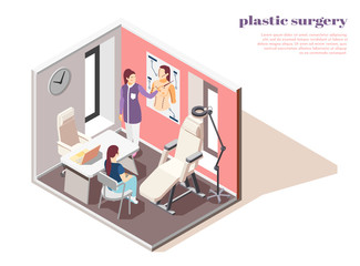 Plastic Surgeon Isometric Composition