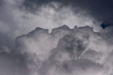 Dramatic clouds. Close view on clouds. Natural, not overprocessed.