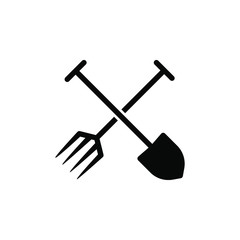 shovel and fork icon