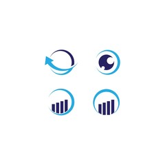 Finance logo template vector icon design