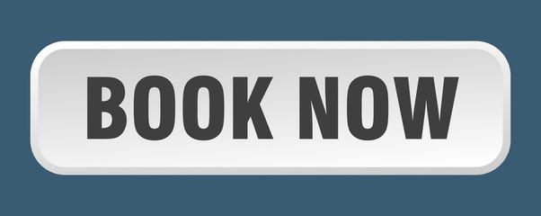 book now button. book now square 3d push button
