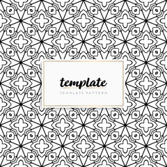 Colorful mandala seamless pattern vector