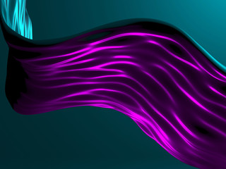 Colorful Liquid metallic wavy background