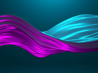 Colorful Liquid metallic wavy background