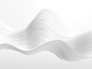 White abstract liquid wavy background