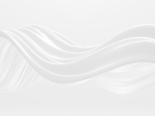 White abstract liquid wavy background