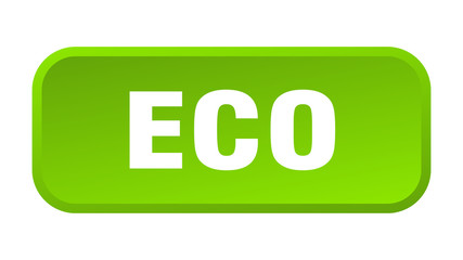 eco button. eco square 3d push button