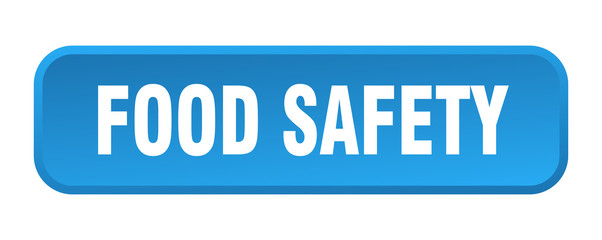 food safety button. food safety square 3d push button